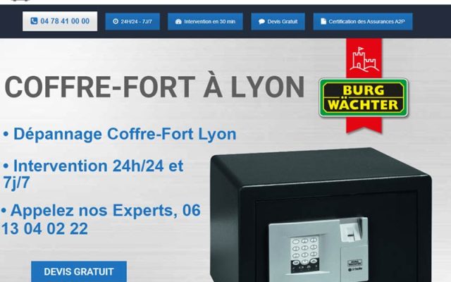 Coffre fort Lyon et agglomération