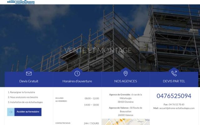 Echafaudages de qualité à Grenoble
