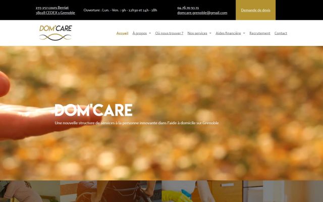 DOM'CARE, agence de service à la personne Grenoble